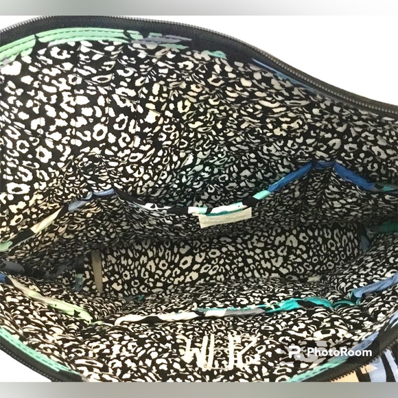 Vera Bradley Camofloral Mandy’s Blue Tote Shoulder Quilted Shopper Bag - Picture 6 of 11